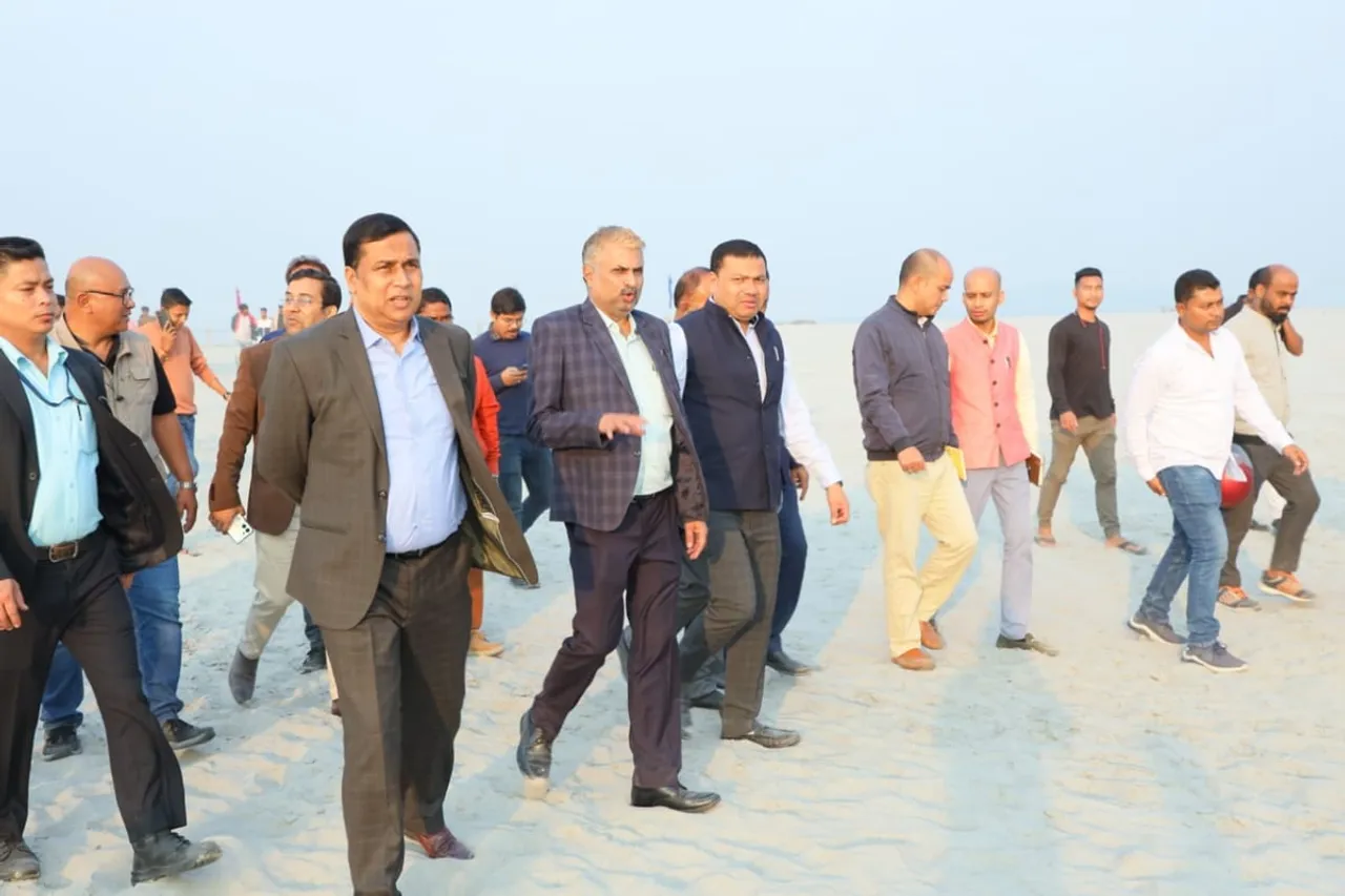 Assam Tourism Minister Visits 'Brahmaputra Bali Sapori' Site