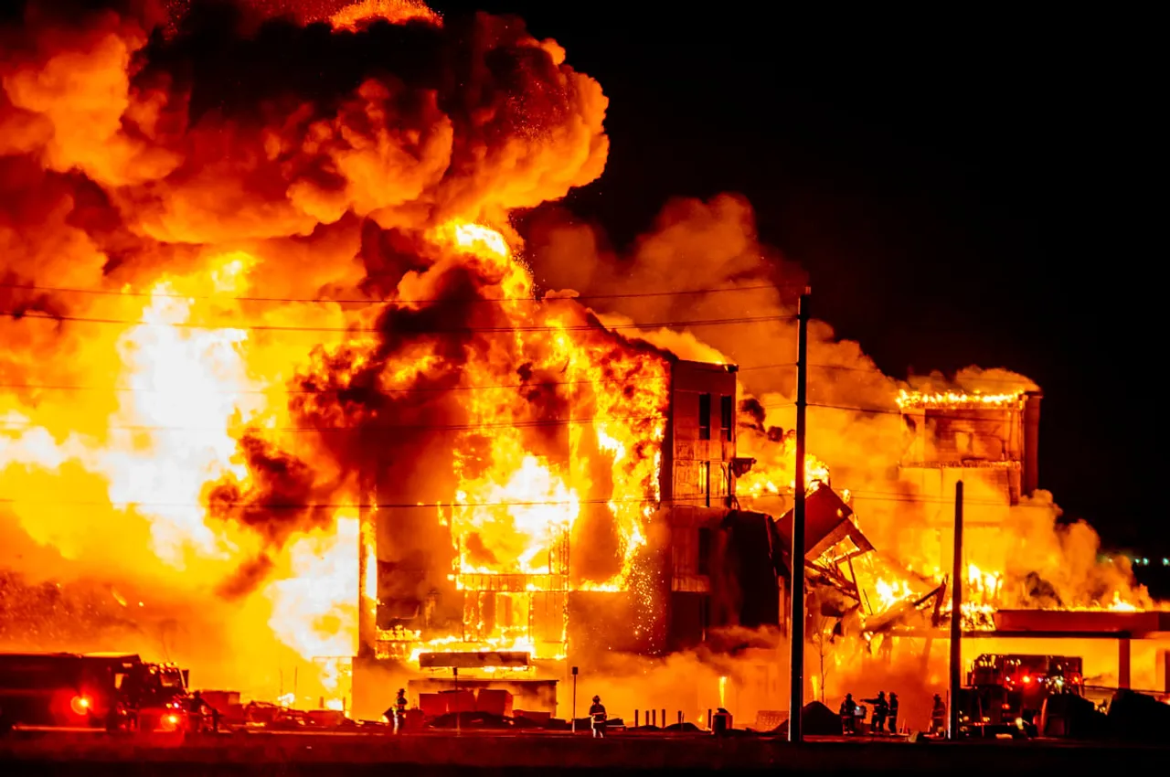 Assam: Massive Fire Guts Down Homes & Property In Nagaon