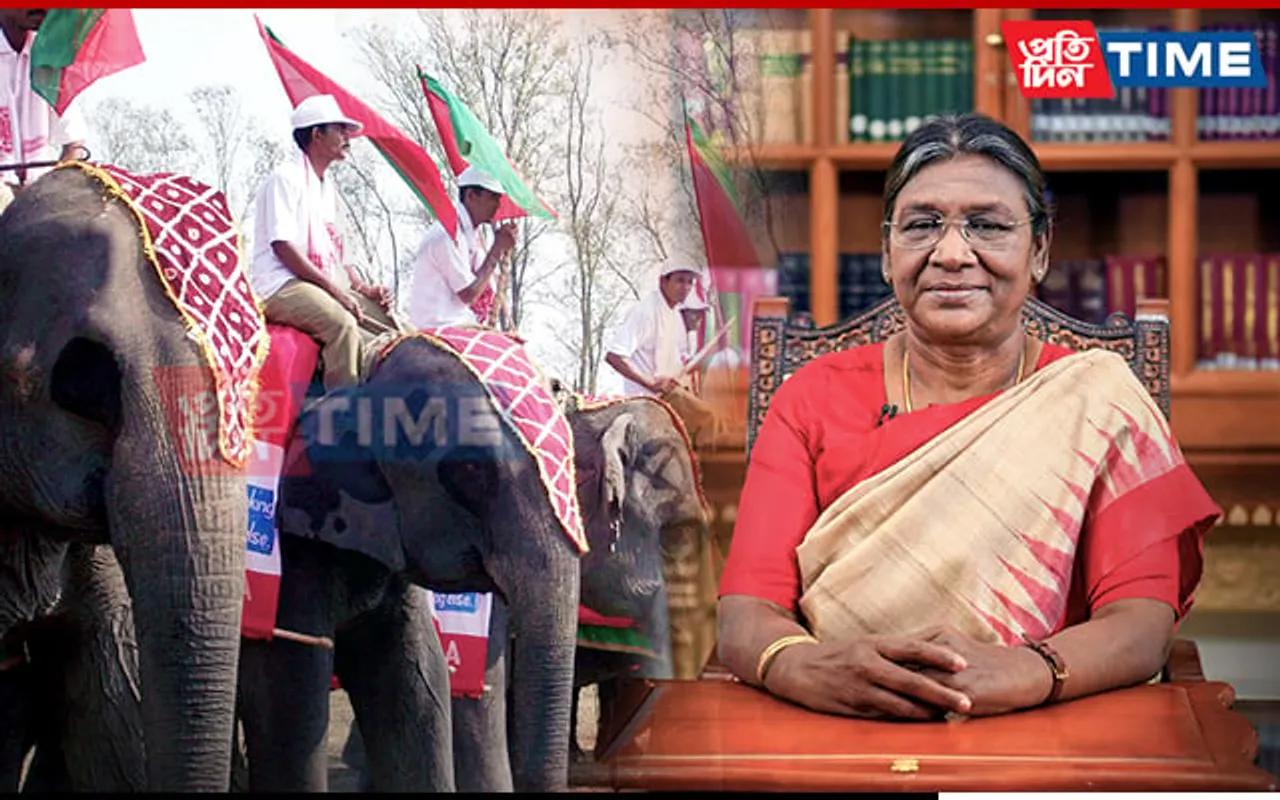 Assam: Prez Murmu to Attend Kaziranga Elephant Festival on April 6, 7