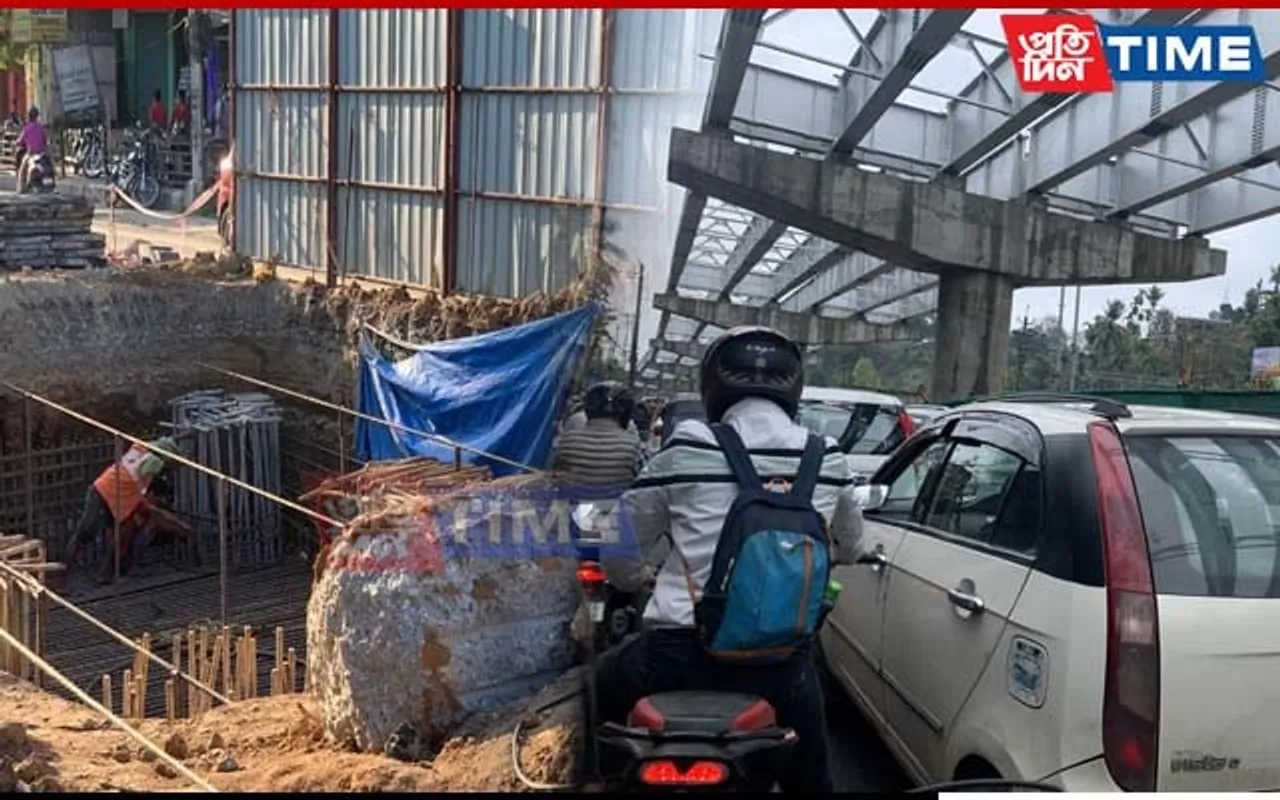 Maligaon Residents Have to Bear Traffic Congestion for Few More Months