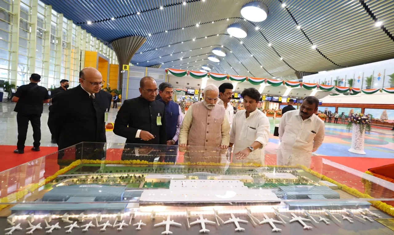 PM Modi Inaugurates New Integrated Terminal of Chennai Airport