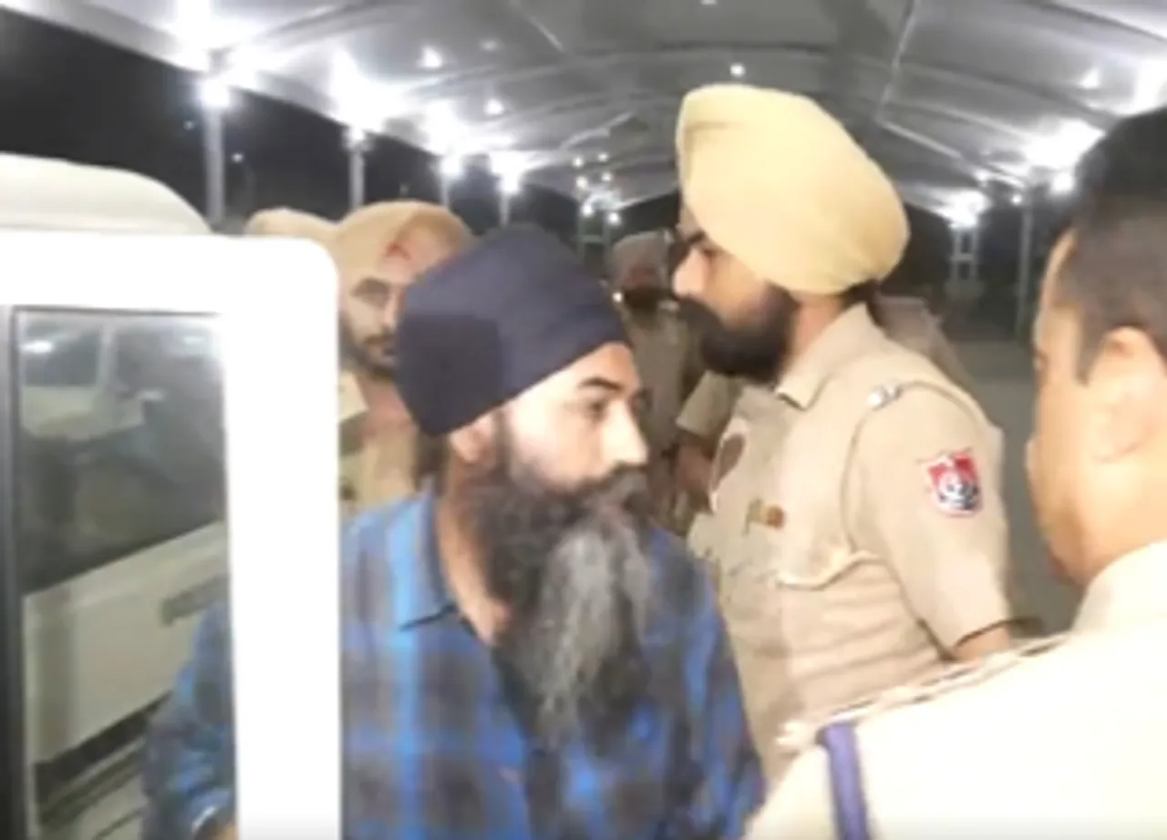 Punjab Police Brings Amritpal Singh’s Close Aide to Amritsar Airport