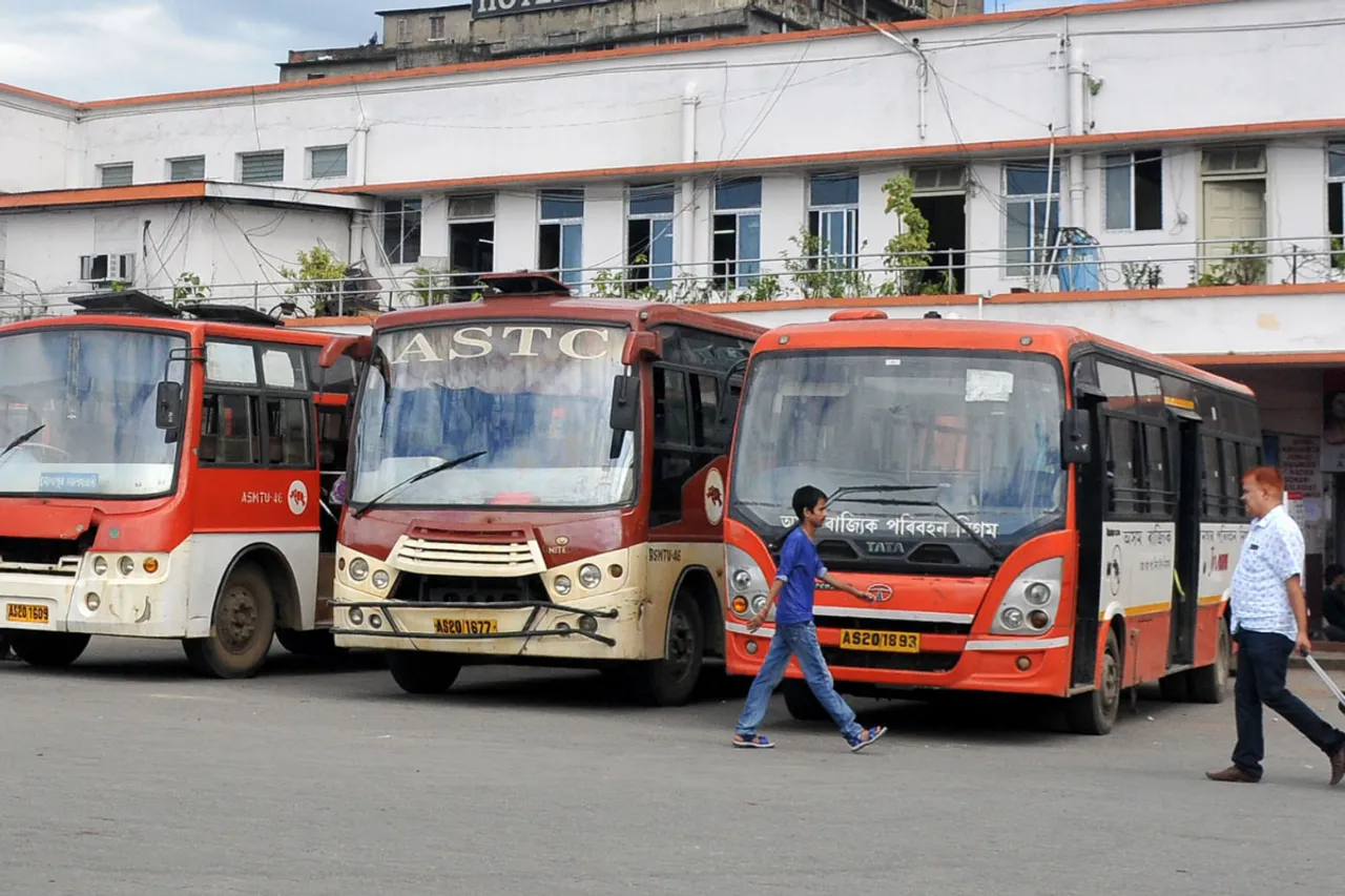 ASTC Bus Catches Fire In Guwahati; No Casualties Reported