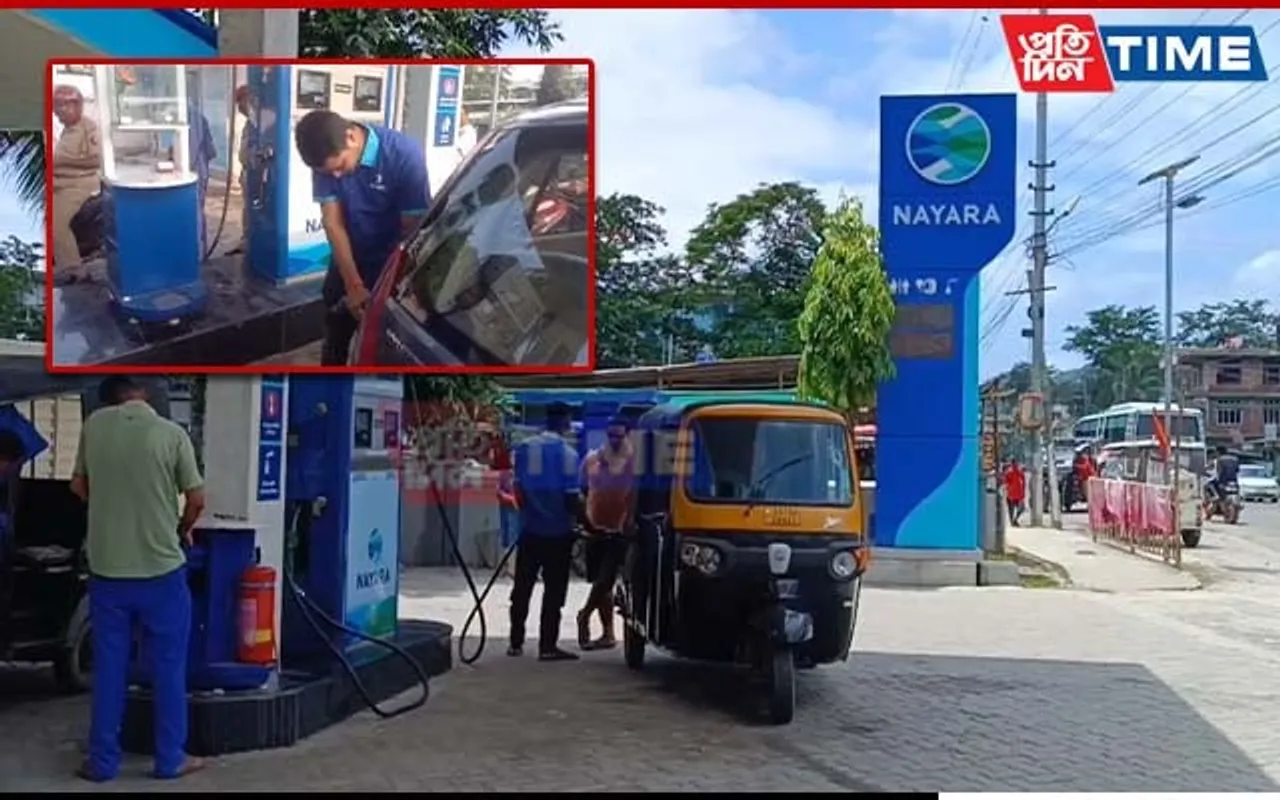 Assam: MLA's Son Sets Example By Working at Petrol Pump