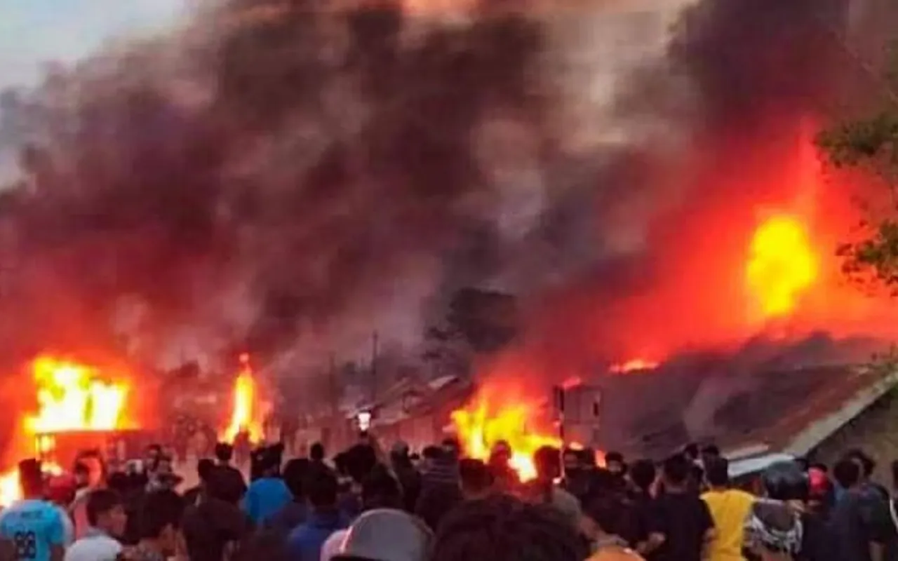 Manipur Violence: Mob Torches Minister’s Godown