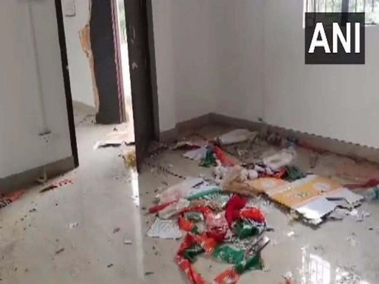 Mob Vandalizes BJP Office In Manipur's Thongju