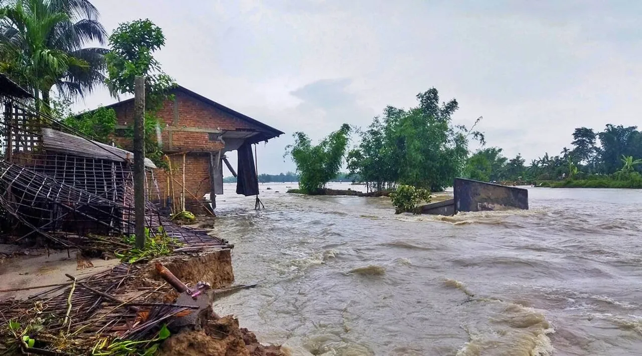 Assam Flood: 5 Rivers Flowing Above Danger Level, 1 Death Takes Toll To 15