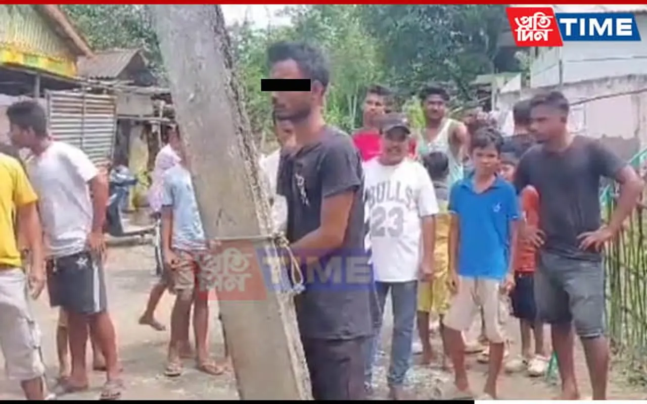 Vigilante Justice: Assam Man Tied To Pole, Beaten For Stealing Money From Beggar