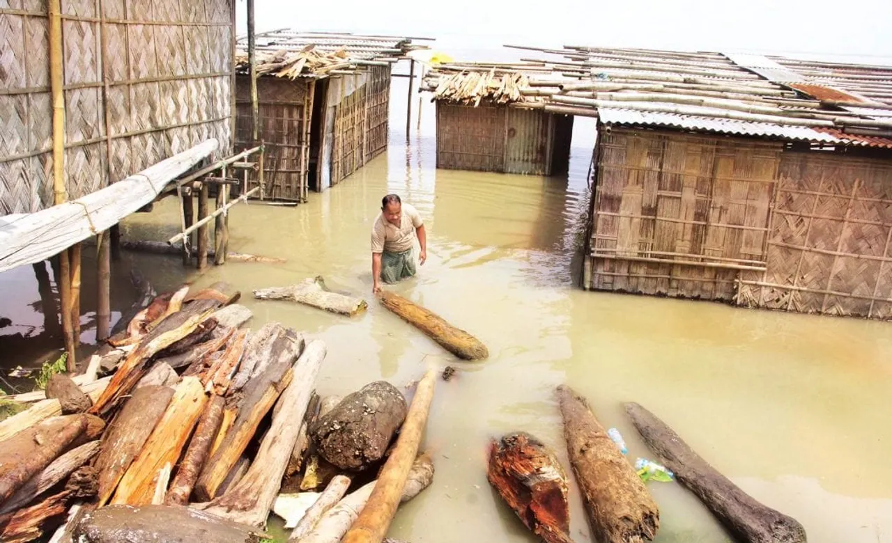 Assam Flood Situation Improved Marginally, Yet Brahmaputra Flowing Above Danger Level