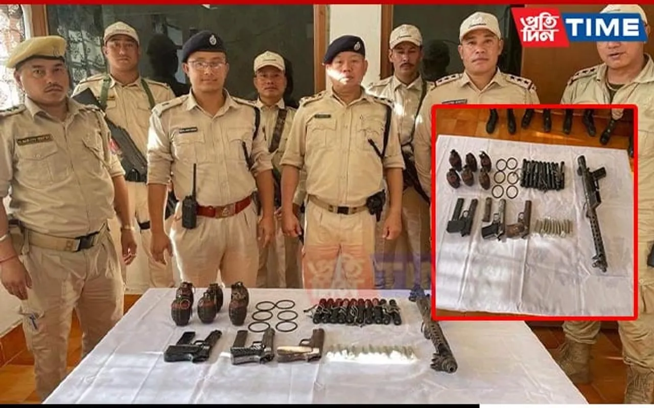 Huge Cache of Arms & Ammunition Found Abandoned on Roadside in Manipur