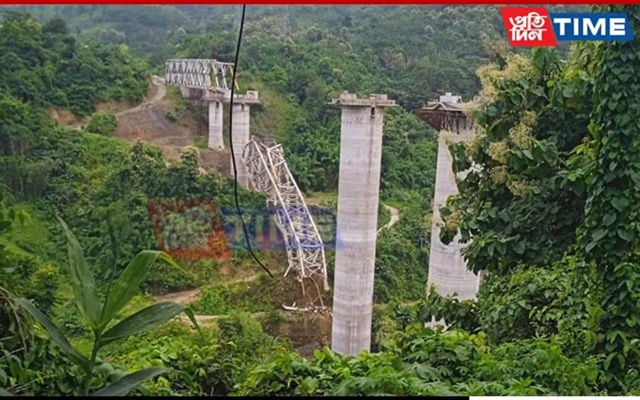 17 Dead, Several Trapped as Under-Construction Railway Bridge Collapses In Mizoram