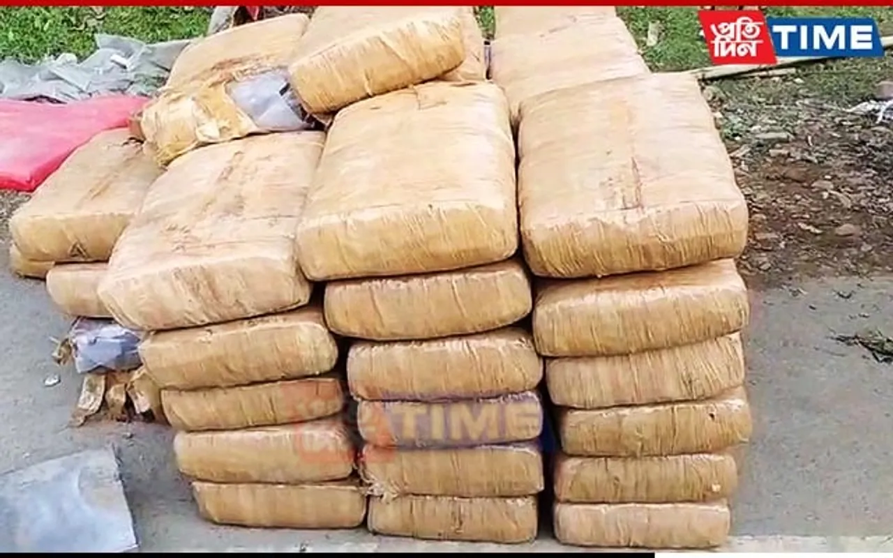 Tripura Police Seize 515 Kg Ganja From Guwahati-Bound Lorry