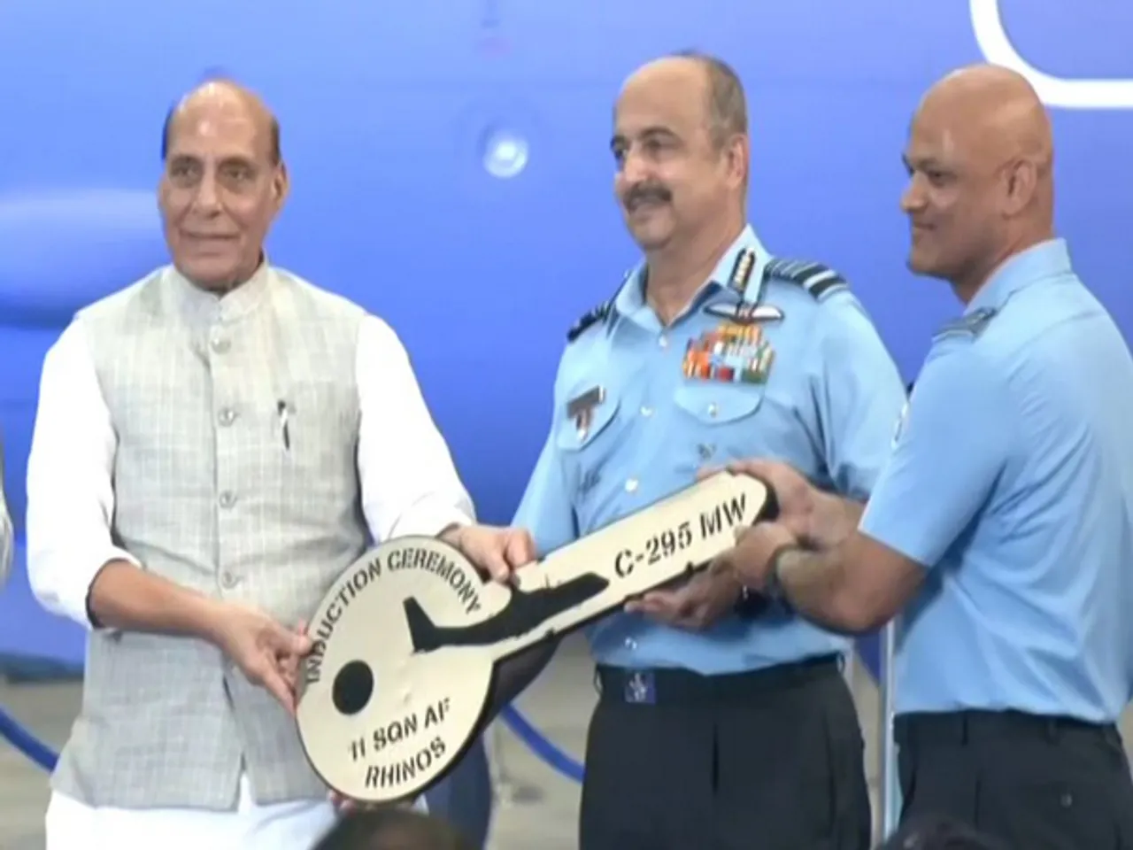 India's First C-295 Aircraft Formally Inducted Into IAF