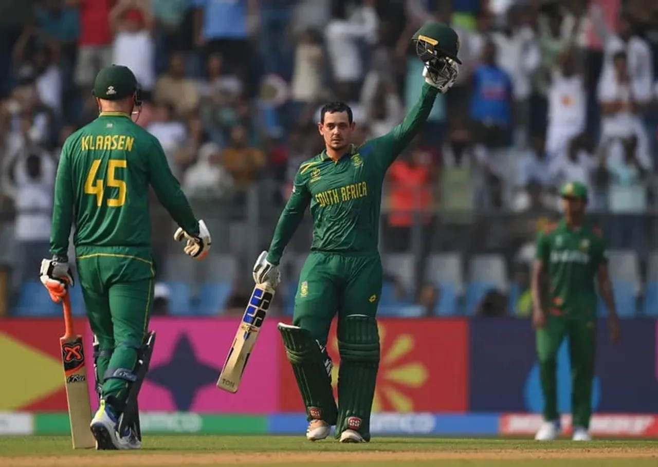 ICC World Cup: De Kock’s 174 Runs Helps SA Thrash BAN by 149 Runs