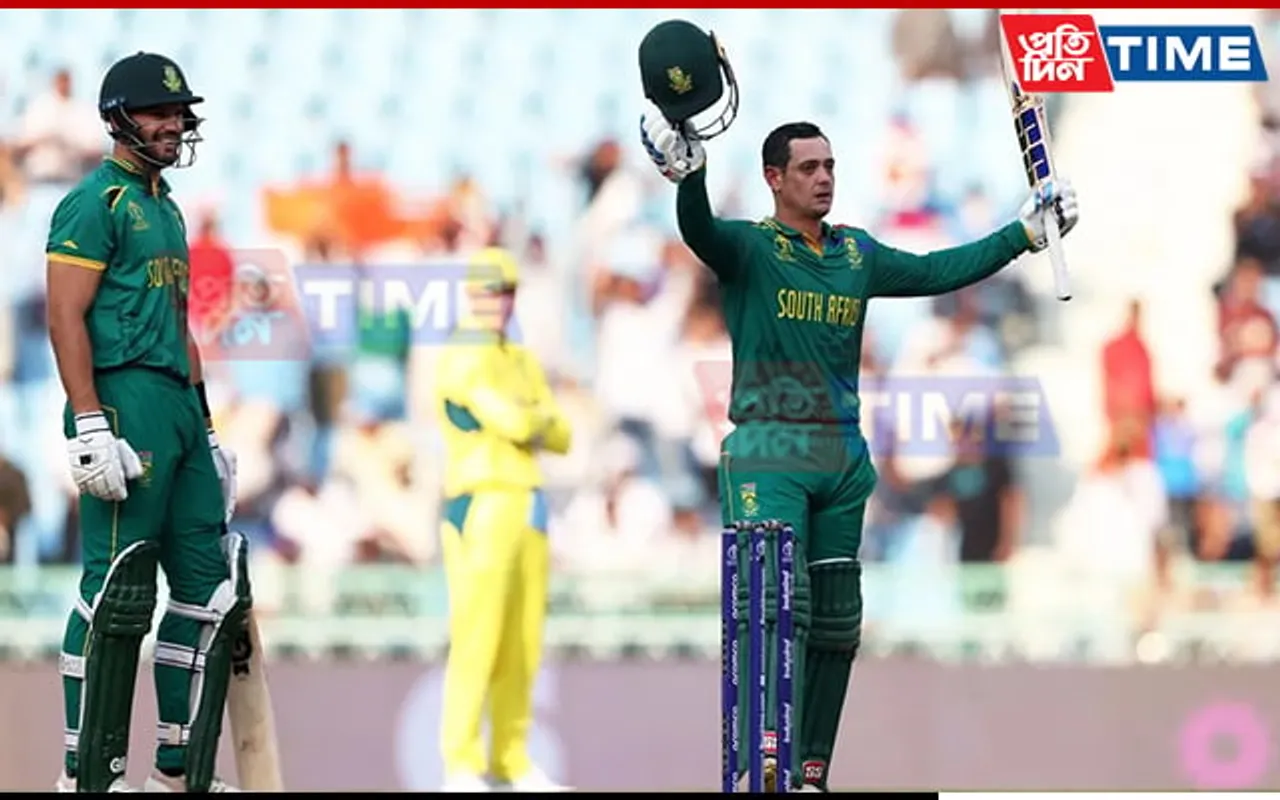 Quinton De Kock Becomes Leading Run-Scorer of CWC 23 with His Ton against Australia