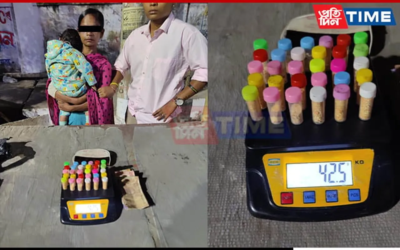 STF Assam Arrests Woman for Running Narcotics Biz with Infant on Lap in Guwahati