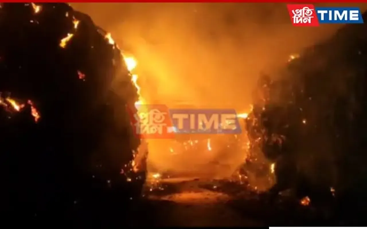 Assam: Morigaon Jute Warehouse Fire Continues To Burn Dreams