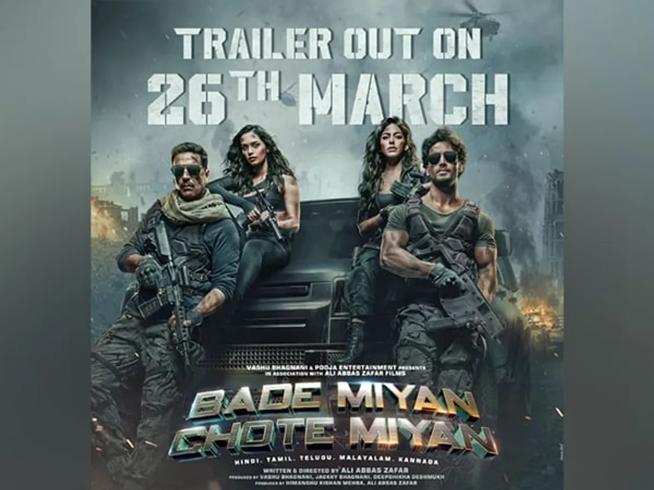 Akshay-Tiger Starrer 'Bade Miyan Chote Miyan' Trailer to Release on March 26