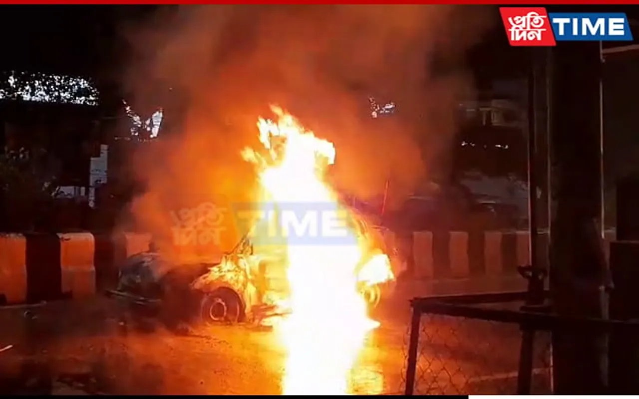 Guwahati: Car Bursts Into Flames at GS Road; None Hurt