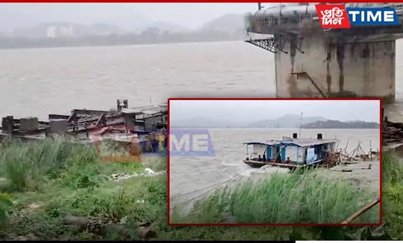 Strong Currents of Brahmaputra Wash Away Ferry Ghats in North Guwahati