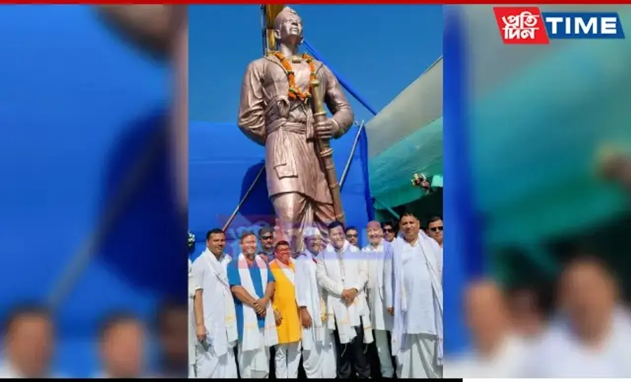 Sarbananda Sonowal Inaugurates Life-Sized Statue of King Sarbananada Singha