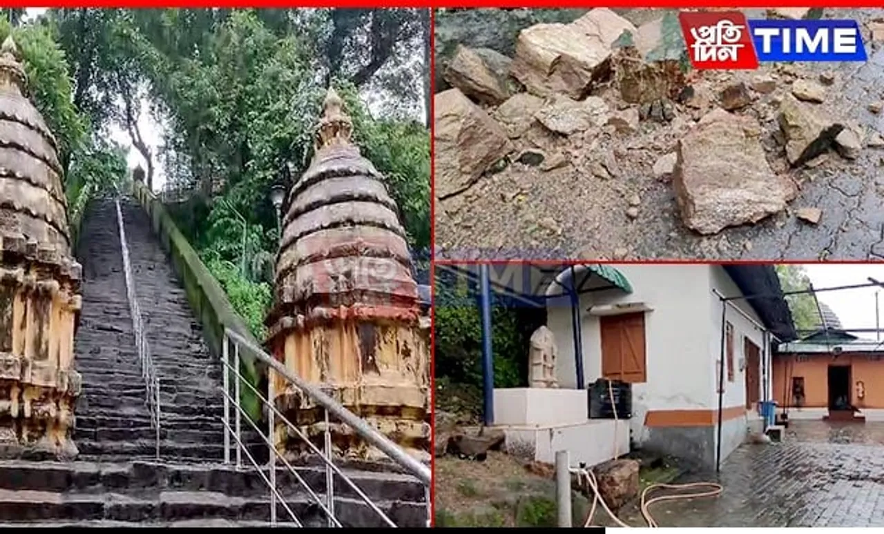 Torrential Rains Trigger Landslides, Imperil North Guwahati Heritage Sites