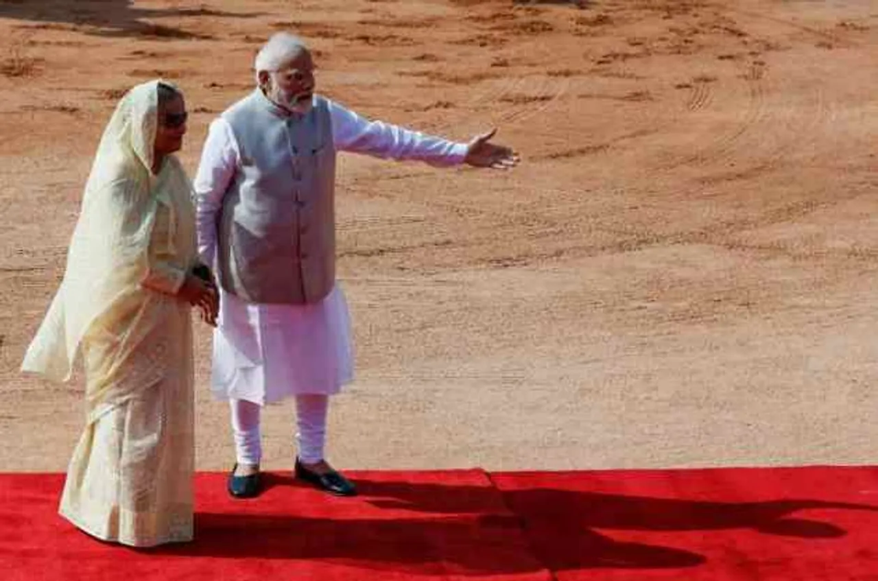 Bangladesh PM Sheikh Hasina Receives Ceremonial Welcome at Rashtrapati Bhavan