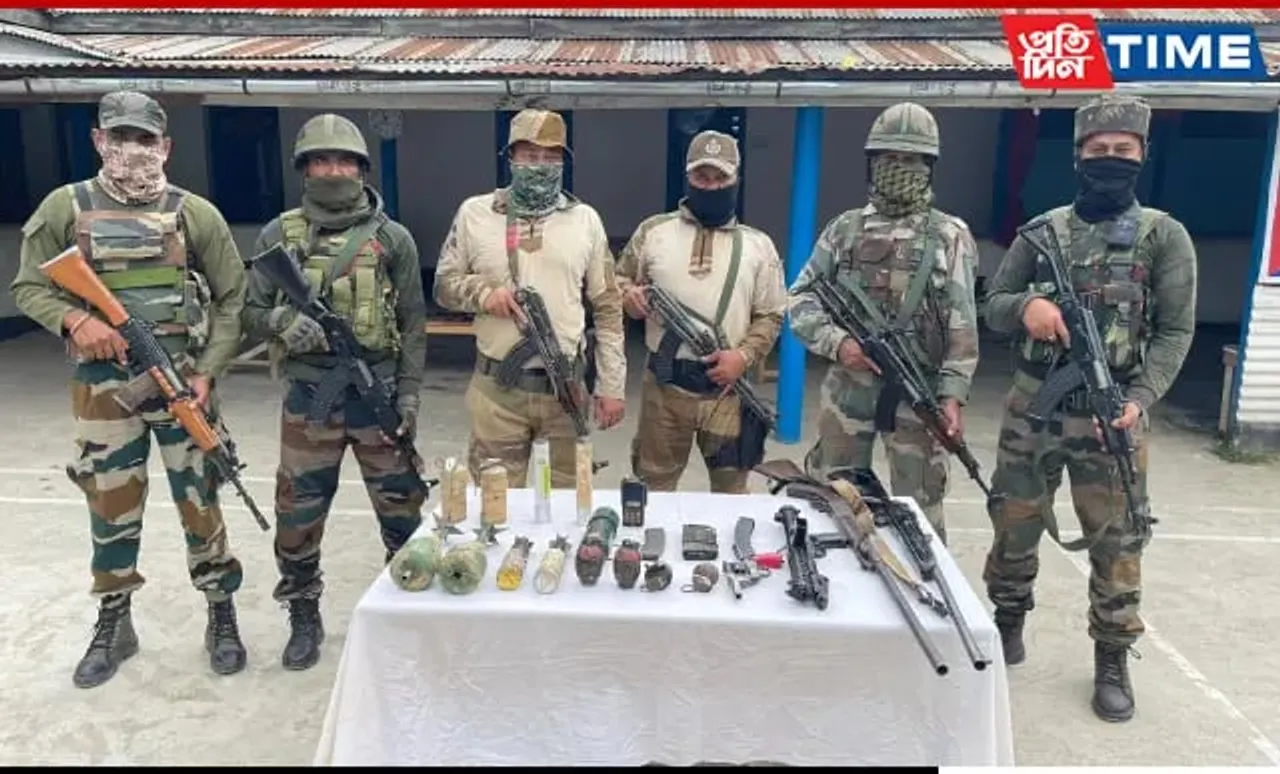 Manipur: Massive Arms, Ammo Cache Recovered By Assam Rifles