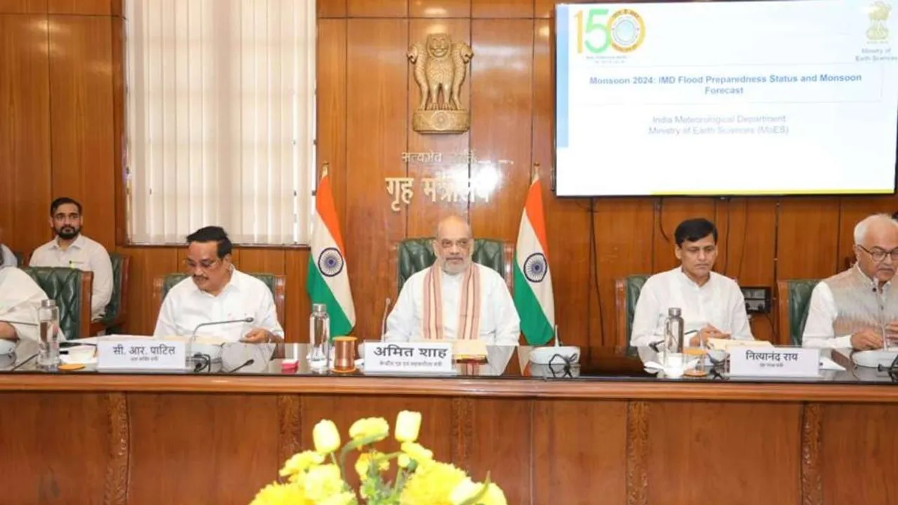 Union Home Minister Amit Shah Chairs High-Level Meeting on Flood Management