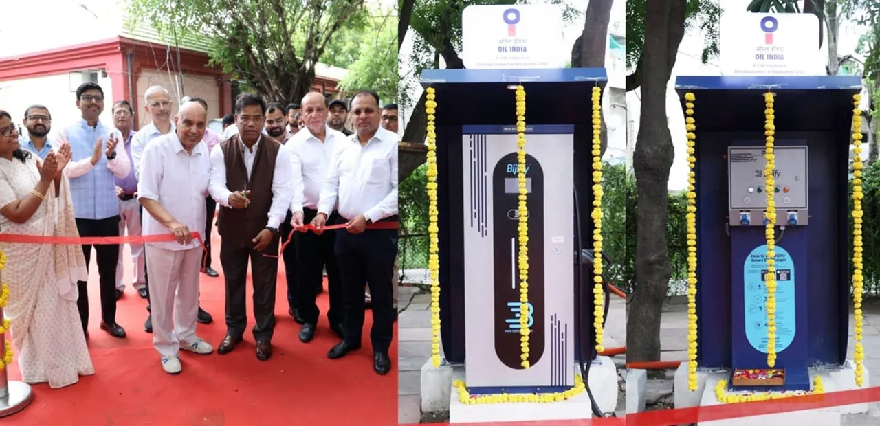 EV Charging Station Launched in Noida under Oil India Limited's CSR Initiatives