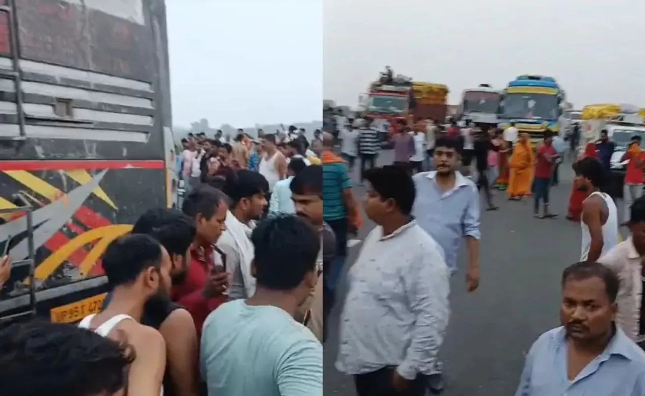 UP: 18 Dead, 19 Injured as Overspeeding Bus Collides With Milk Container