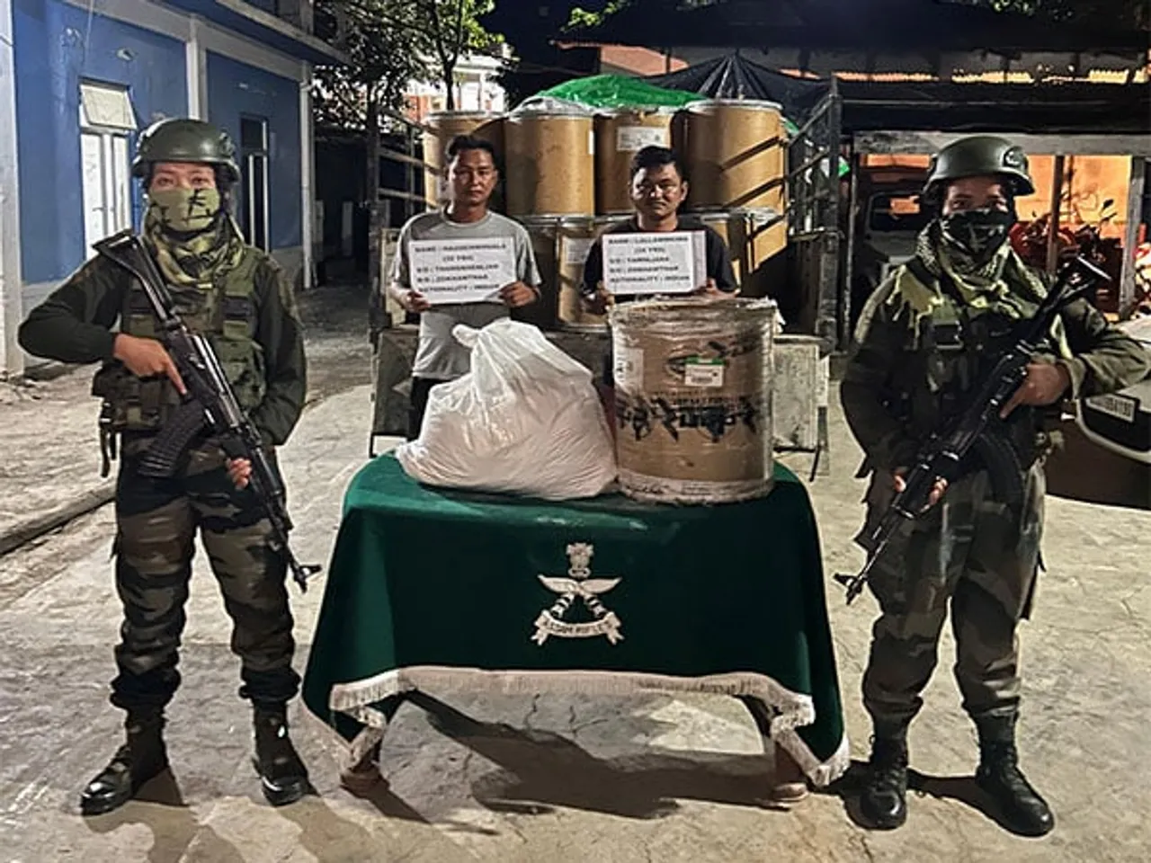 Assam Rifles, Mizoram Police Seize 1,075 kg of Meth Ingredient in Major Drug Bust