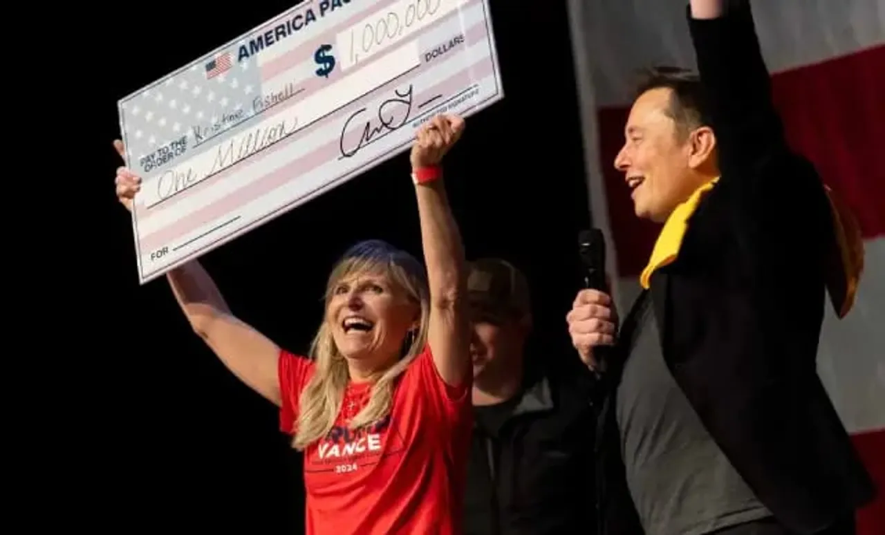 Elon Musk’s $1 Million-A-Day Pro-Trump Giveaway Draws DOJ Scrutiny
