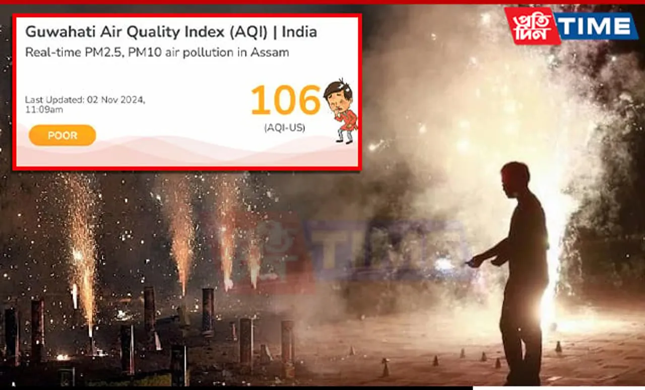 Celebration or Pollution? Guwahati's Air Quality Drops to 'Poor' Levels Post-Diwali