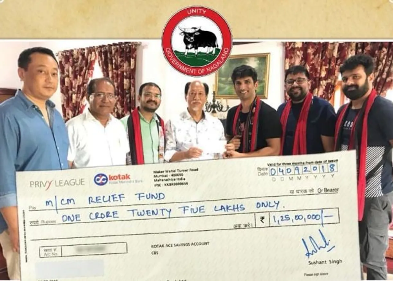 Sushant Singh Rajput donates Rs 1.25 crore for Nagaland flood relief