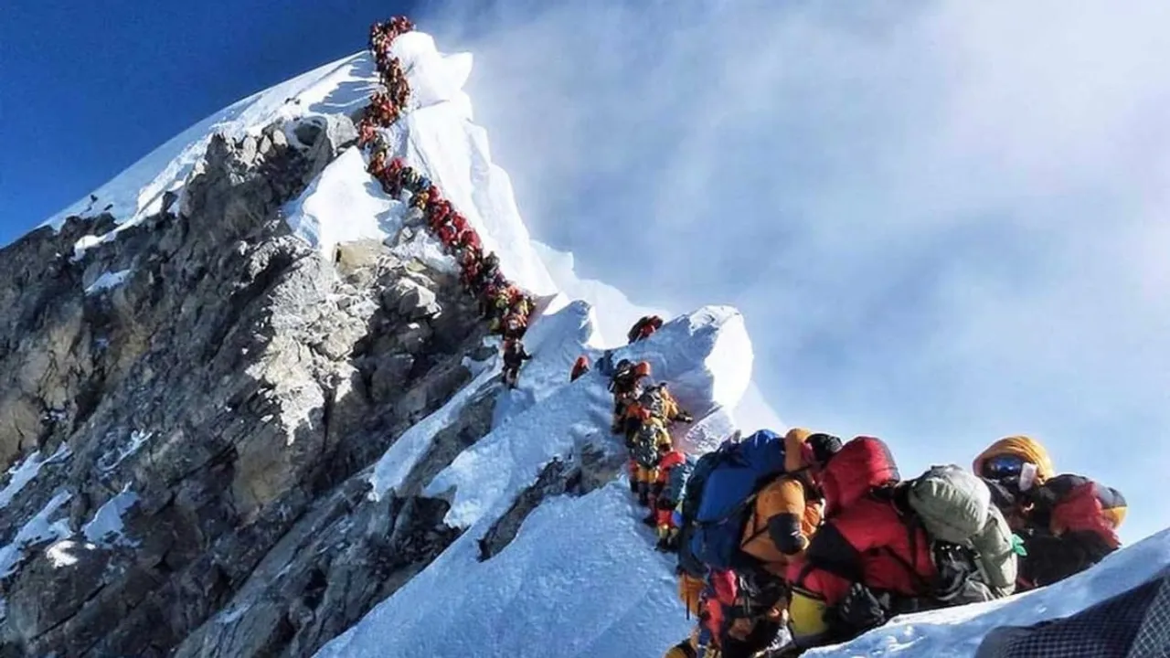 Ascending to the Everest- now a mere sporting activity