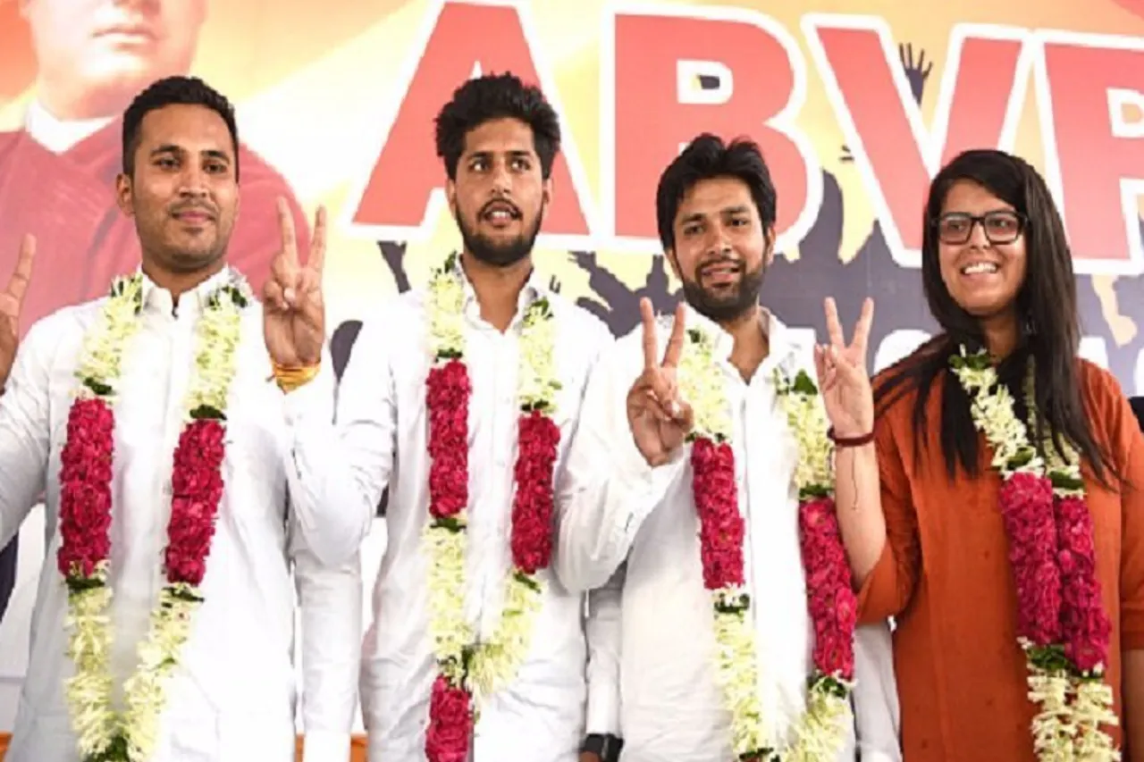 DUSU Election : ABVP Bags 3 Seats, NSUI Bags Secretary Post