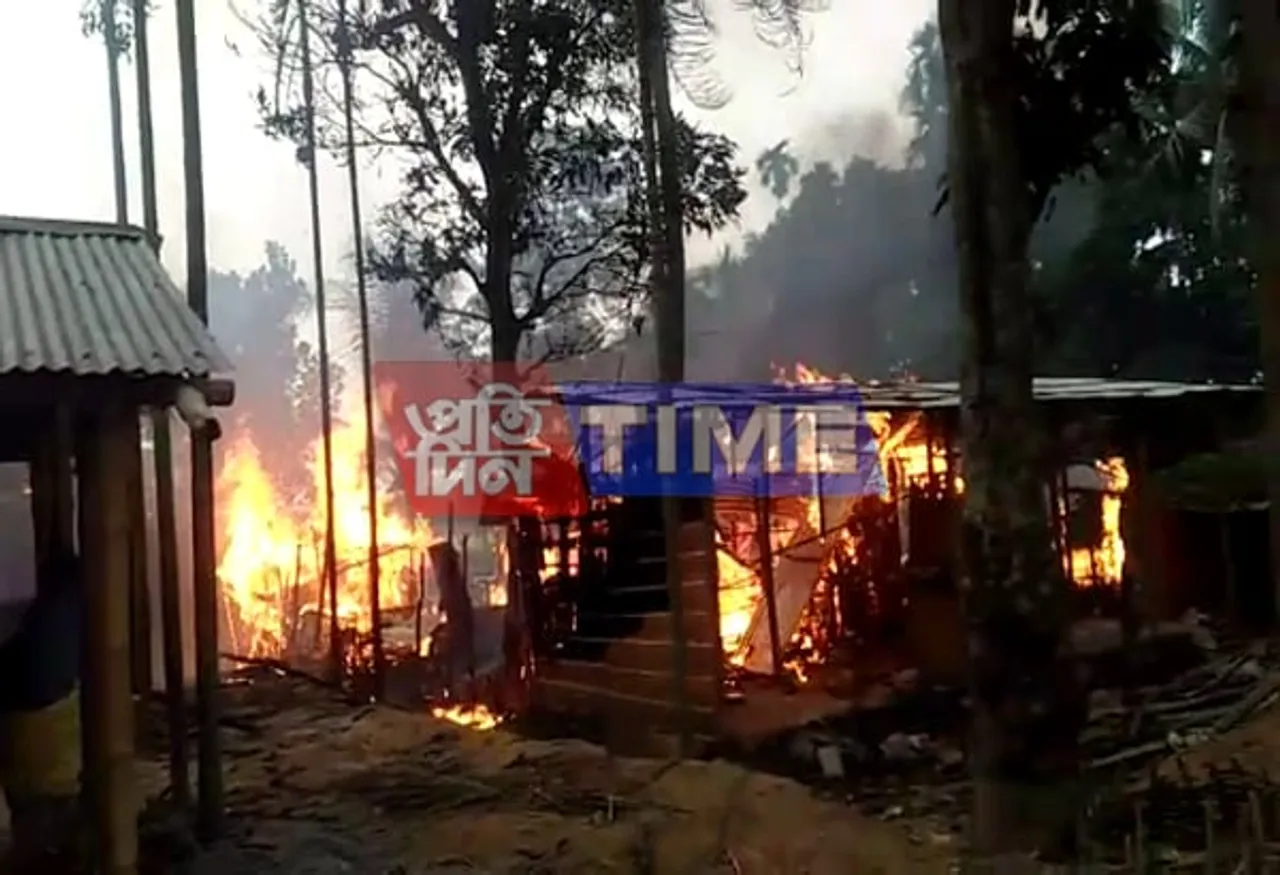 Massive fire breaks out at Juria