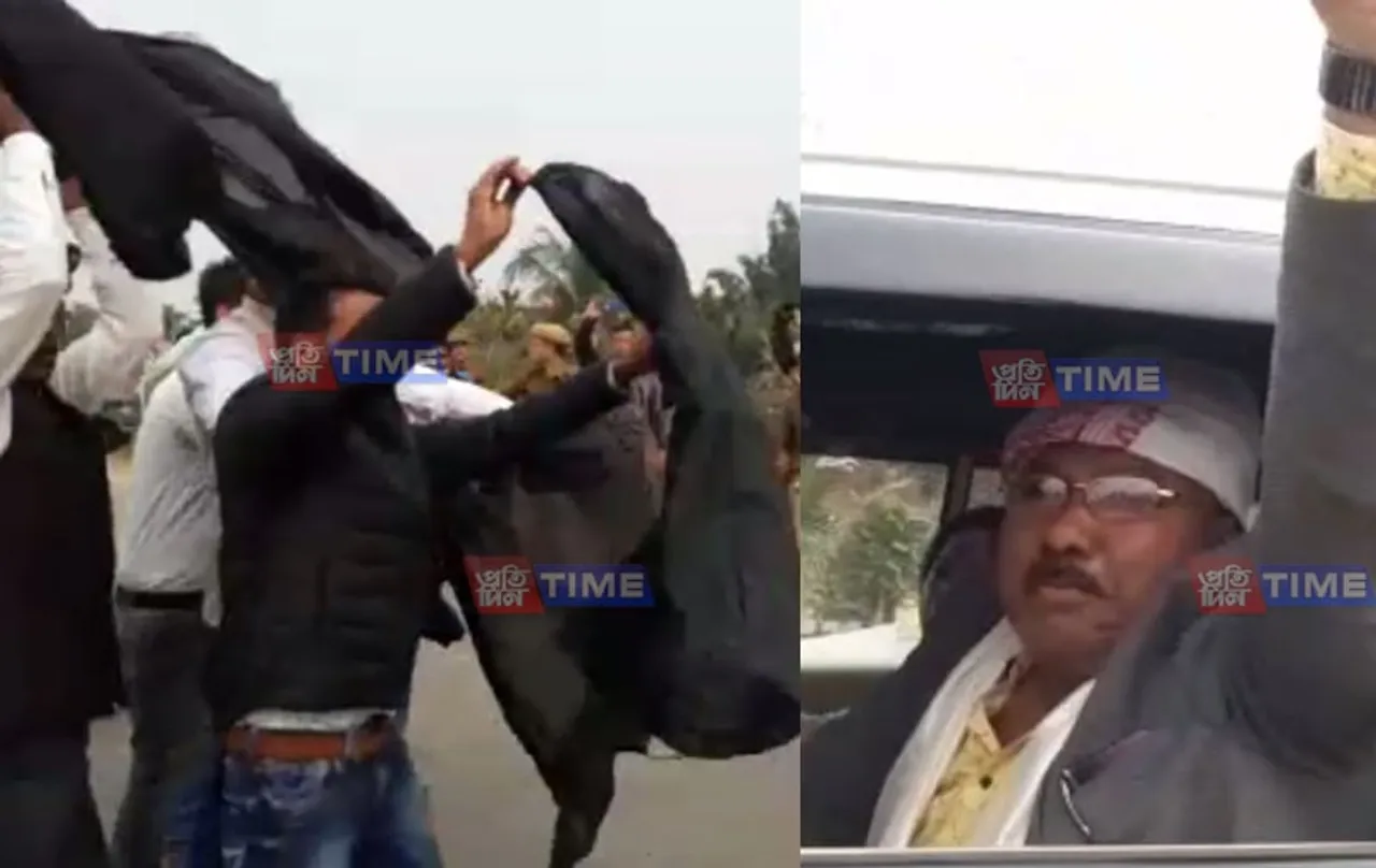 Black flags welcome new minister Jogen Mohan