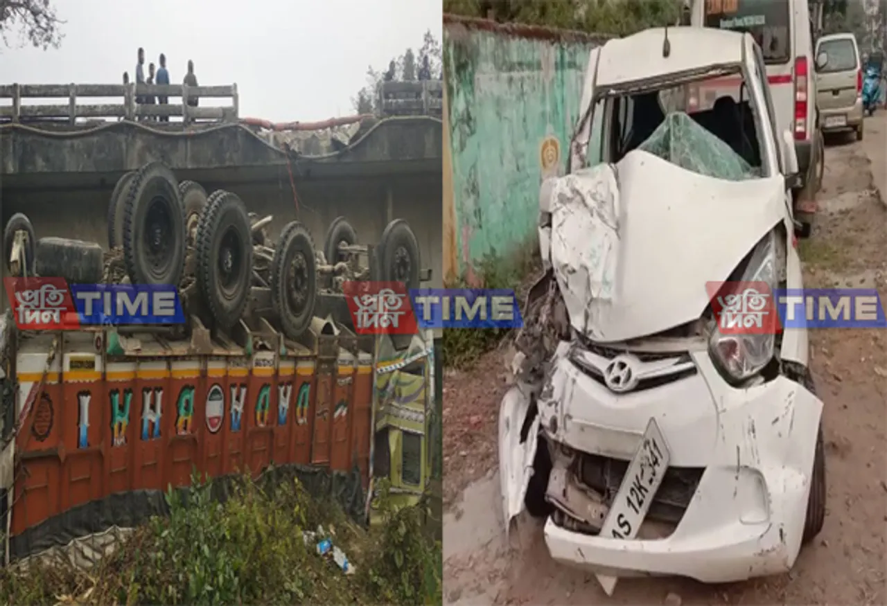 1 killed, 6 injured in separate road accidents