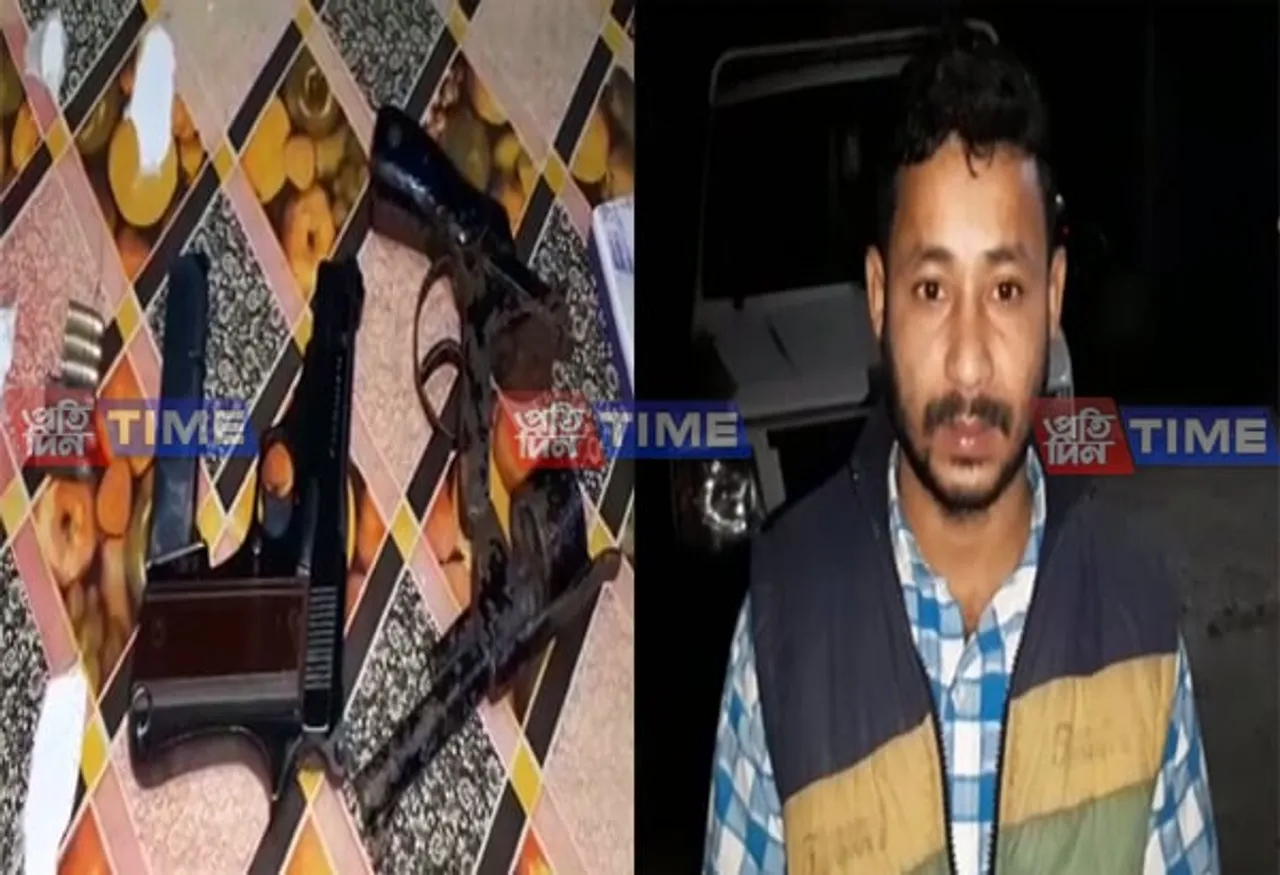 Youth arrested with arms in Chirang