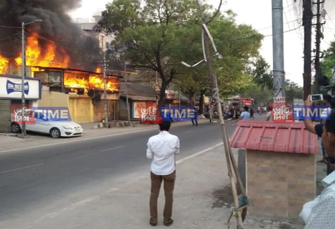 Massive Fire Blazed Out At Rihabari