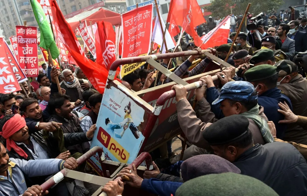 Farmers’ Protest: Thousands March To Raj Bhavan In Patna