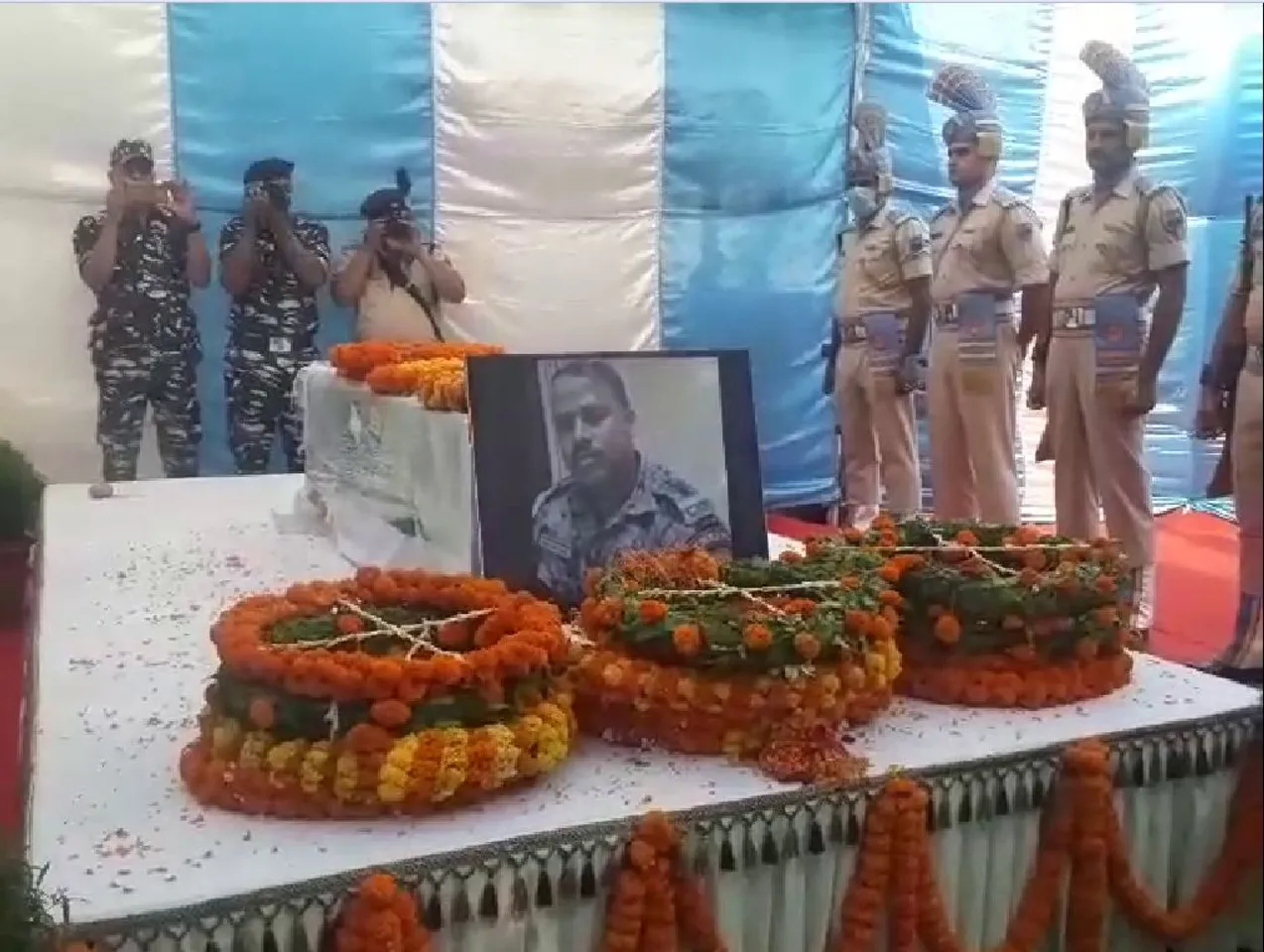 Mortal Remains of Martyr Dilip Kumar Das Reaches Assam