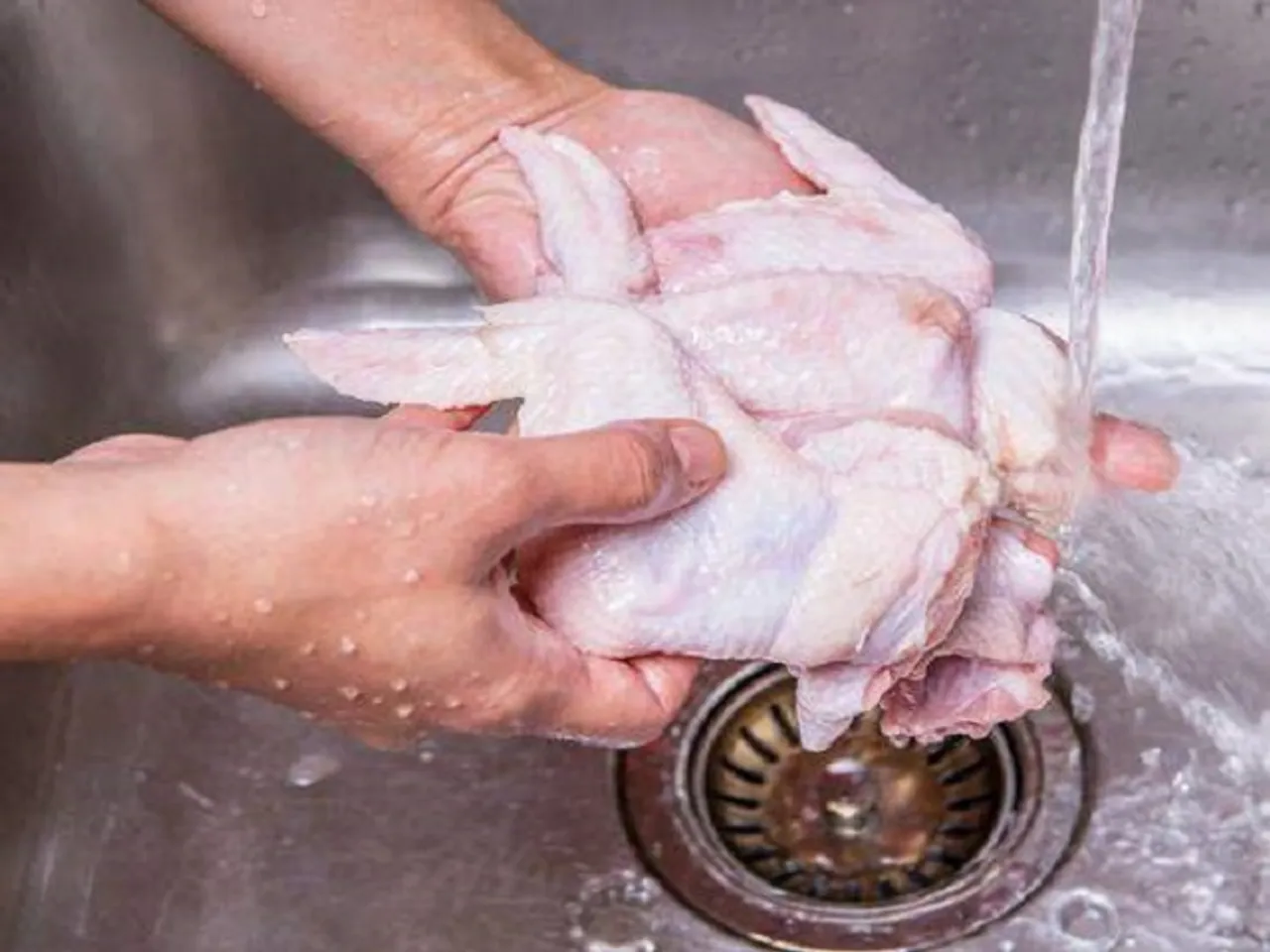 Stop rinsing the raw chicken before use- surprised? Here is the reason