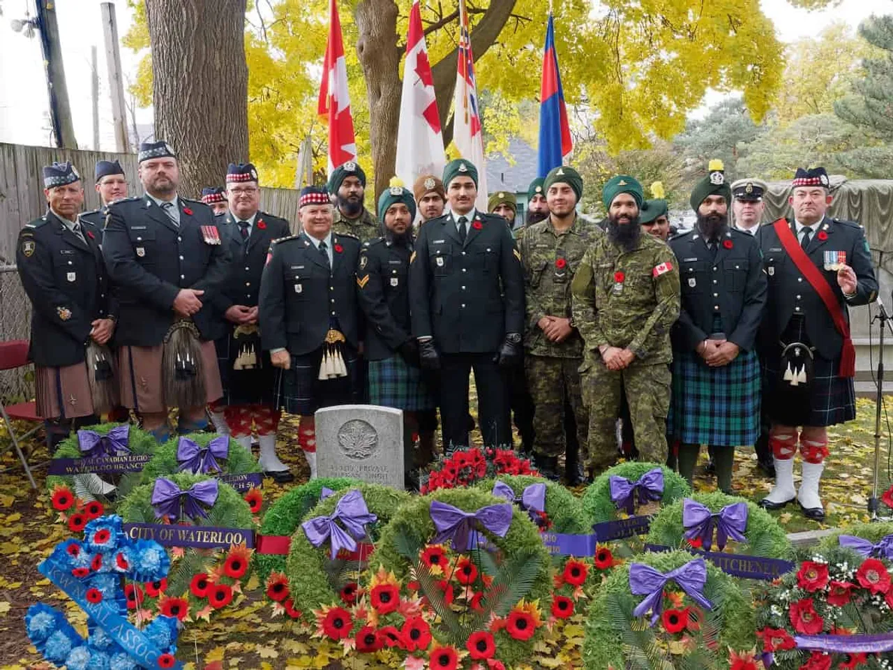 The annual Sikh Remembrance Day Ceremony was held at the Canadian World War Cemetery