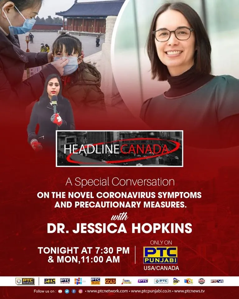 Coronavirus in Canada : Discussion with Peel Region's Medical Health Officer, Dr. Jessica Hopkins in Headline Canada