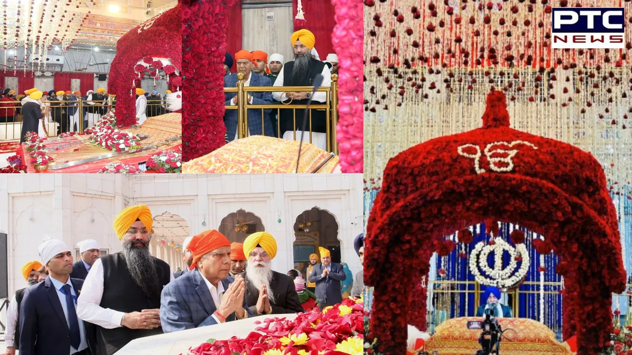 SEE PICS | Parkash Purab of Guru Gobind Singh Ji: Punjab Governor Banwari Lal Purohit pays obeisance at Gurudwara Nada Sahib, Panchkula