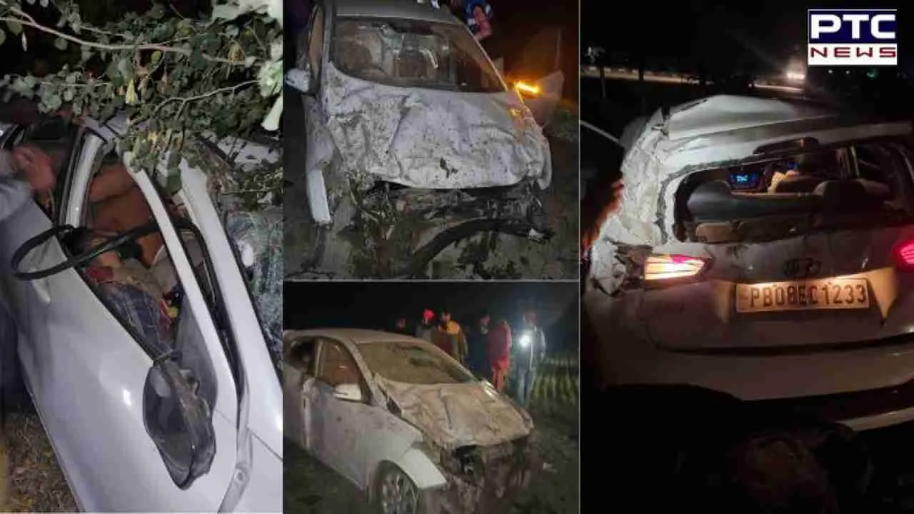 Punjab: 5 killed in horrific road accident near jeeda toll plaza on Bathinda-Faridkot highway | Watch Visuals
