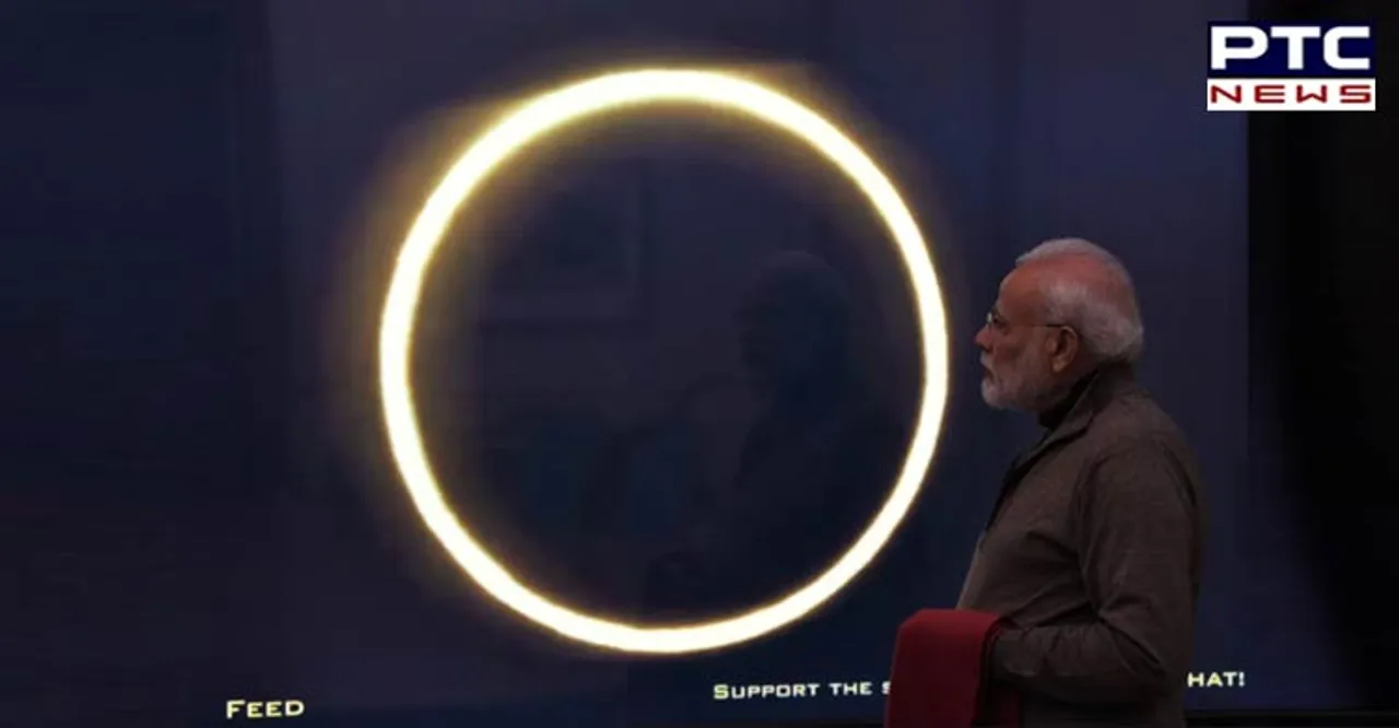 Solar Eclipse 2019 :  ਸੂਰਜ ਗ੍ਰਹਿਣ ਨੂੰ ਦੇਖਣ ਲਈ ਉਤਸ਼ਾਹਿਤ ਹੋਏ PM ਮੋਦੀ , ਸ਼ੇਅਰ ਕੀਤੀ ਤਸਵੀਰ
